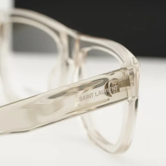 Saint Laurent SL714 003 Square Eyeglasses 55mm – Beige - Picture 5 of 9